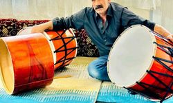 Diyarbakır Çermik'te 40 yıldır baba mesleği davul imalatı yapıyor