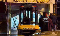 Kuyumcuda forkliftli hırsızlık