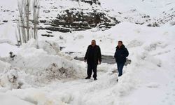 Şırnak'ta Çığ riski nedeniyle 5 bin nüfuslu beldenin alternatif yolu 60 gündür kapalı