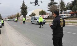 Elazığ’da Bayram Öncesi Sürücülere Şok! Dronla Tek Tek Tespit Edildiler
