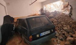 Gaziantep’te Şok Eden Olay: Sağanak Yağmur Binanın Duvarını Yıktı