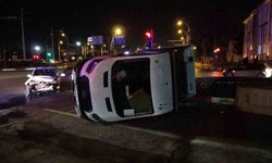 Malatya’da Kamyonet Devrildi: 1 Yaralı