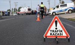 Siirt'te Hafif Ticari Araç Elektrik Direğine Çarptı Araçta Hasar Oluştu