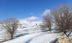 Hekimhan Beyaza Büründü: Kar Yolları Etkilemedi