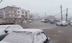 Adıyaman Çelikhan'da kar yağışı başladı