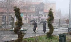 Elazığ Harput'ta Etkisini Artıran Kar Yağışı, Tarihi Mekanları Beyaza Bürüdü