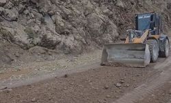 Karakoçan’da heyelan nedeniyle kapanan yol yeniden ulaşıma açıldı