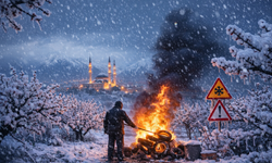 Malatya’ya kış geri döndü! Zirai don alarmı verildi