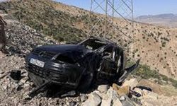 Malatya'da şarampole devrilen otomobilin sürücüsü yaralandı