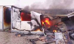 Malatya'da Konteyner Kentte Çıkan Yangın  Paniğe Yol Açtı!