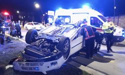Malatya’da Can Pazarı! Takla Atan Araçta 2 Kişi Yaralandı