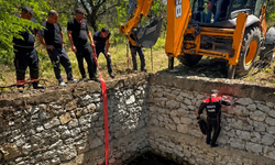 Malatya'da sulama havuzuna düşen gebe inek için itfaiye seferber oldu: 2 saatlik nefes kesen kurtarma operasyonu