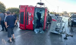 Malatya'da Göreve Koşan İtfaiye Aracı Devrildi: Yaralılar Var!
