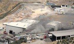Malatya'da Katı Atık Bertaraf Tesisi'nde Korkutan Yangın!