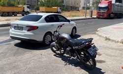Elazığ'da Feci Kaza! Motosiklet Sürücüsü Yola Savruldu