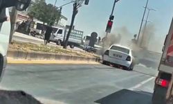 Seyir Halindeki Otomobil Bir Anda Alev Aldı! Sürücü Son Anda Kurtuldu