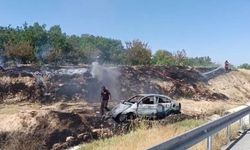 Malatya'da Bariyerlere Çarpan Araç Alev Aldı! Faciada 1 Ölü, 1 Ağır Yaralı