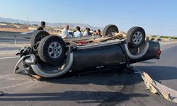 Kuzey Çevre Yolu’nda Otomobil Takla Attı: 2 Yaralı!