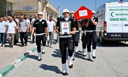 Malatyalı polis memuru Ahmet Kataroğlu son yolculuğuna uğurlandı