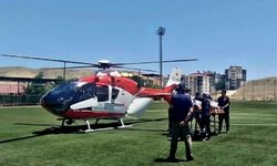Darende’de 80 yaşındaki hasta için hava ambulansı havalandı