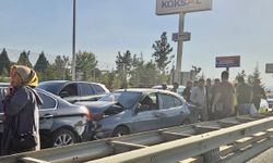 Malatya'da Beylerderesi Viyadüğü'nde 5 Araç Birbirine Girdi! Trafik Kilitlendi, 1 Yaralı
