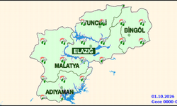 Elazığ’da Yağış Alarmı! Gece Saatlerinden Sonra Etkisini Artıracak