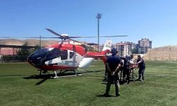 Darende’de Kalp Krizi Geçiren 55 Yaşındaki Hasta Hava Ambulansıyla Sevk Edildi
