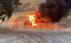 Adıyaman’da Tarlada Şok Eden Olay! Traktör Bir Anda Alevlere Teslim Oldu