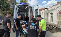 Korkutan Çarpışma! Motosiklet Sürücüsü Hastaneye Kaldırıldı