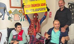 Türkiye’yi Gezen Örümcek Adam Malatya'da Özel Bireylerle Buluştu