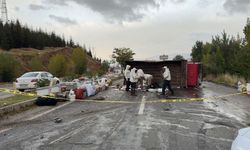 Malatya’da Arı Kovanları Yola Saçıldı! Kamyon Devrildi, 3 Kişi Yaralandı