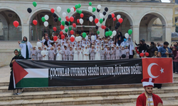 Malatya’da Miniklerden Gazze’ye Duygulandıran Destek! Balonları Gökyüzüne Bıraktılar
