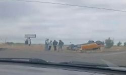 Diyarbakır’da Taksi Takla Attı! Kazada 1 Kişi Yaralandı