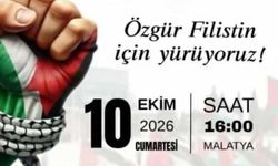 Malatya’da Bugün Büyük Filistin Yürüyüşü Var! İşte Başlangıç Noktası