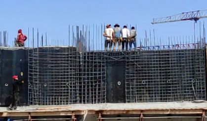 Malatya'da işçilerin halay molası yüzleri güldürdü
