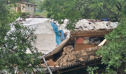 Malatya'da bir evde göçük meydana geldi!