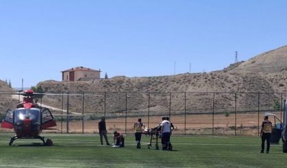 Malatya’da ambulans helikopter 78 yaşındaki hasta için havalandı