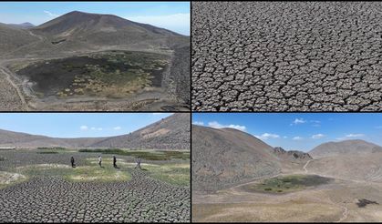 Eteklerinde yılkı atları, kuşlar ve koyunlara hayat veren Sarıgöl kurudu