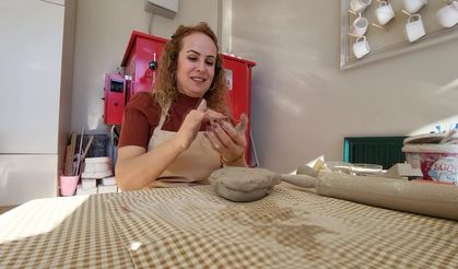 Depremde yaşadıklarını unutmak için sanata yöneldi