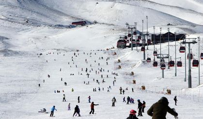 Erciyes'te hafta sonu yoğunluğu: Binlerce kişi akın etti