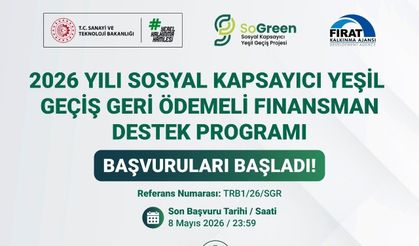 Fırat Kalkınma Ajansı’ndan KOBİ’lere 235 Milyon TL’lik Yeşil Dönüşüm Desteği