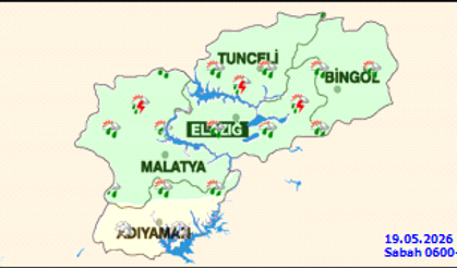Elazığ’da Sağanak ve Gök Gürültüsü Alarmı: İlçe İlçe Hava Durumu
