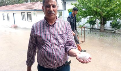 Malatya’da Dolu Yağışı Hayatı Olumsuz Etkiledi, Kayısı Üreticileri Endişeli