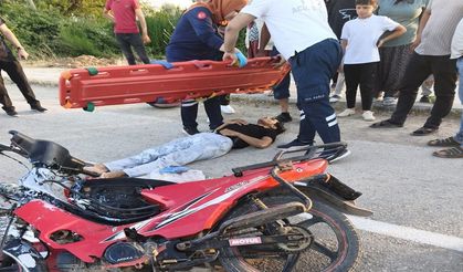 Doğanşehir'de Forklifte Çarpan Motosiklet Sürücüsü Yaralandı