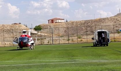 Darende’de 20 yaşındaki hasta için hava ambulansı devreye girdi