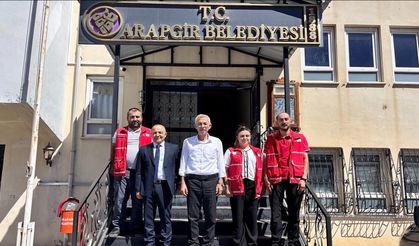 Arapgir’de dikkat çeken ziyaret: Başkan Cömertoğlu Kızılay heyetini ağırladı