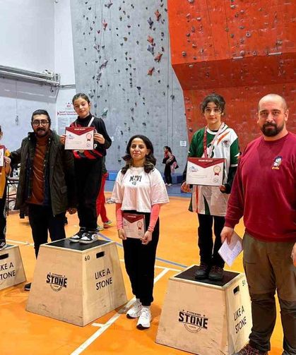 Malatya'da okul sporları tırmanış yarışmaları tamamlandı