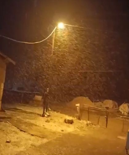 Malatya’da Kar Yağışı Başladı