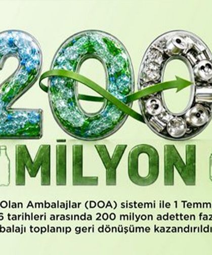 Depozito sisteminde dikkat çeken rakam: 205 milyon ambalaj geri dönüşüme gitti