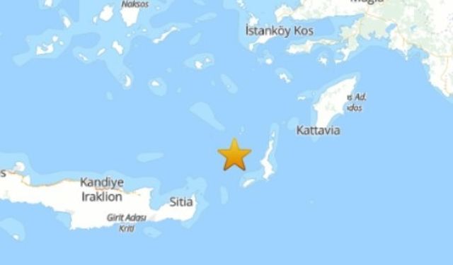 Son Dakika! Ege Denizi’nde 4.4 şiddetinde deprem